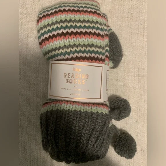 Indigo Reading Socks - Picture 1 of 2